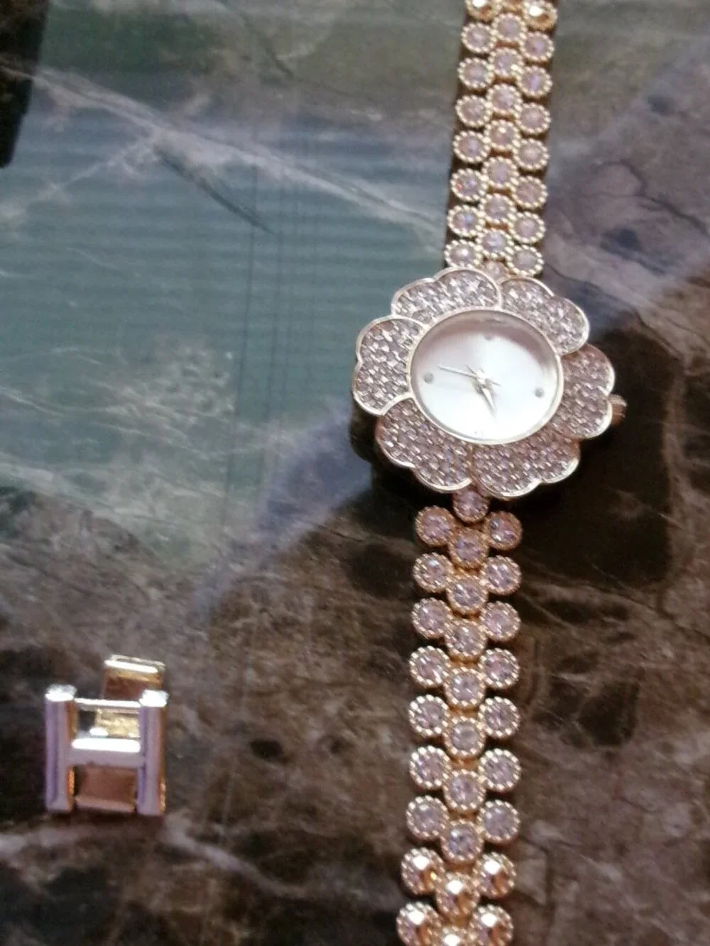 Elegant NWT Sparkling Flower Charter Club Watch